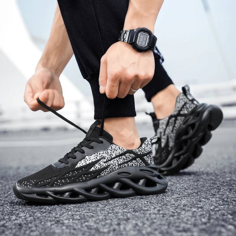 Ddmyoutdoor Men S Mesh Breathable Casual Sneaker Platform Anti Slip Shock Absorbing Lightweight Soft Sole Fashion Running Shoes Outdoor Shoes