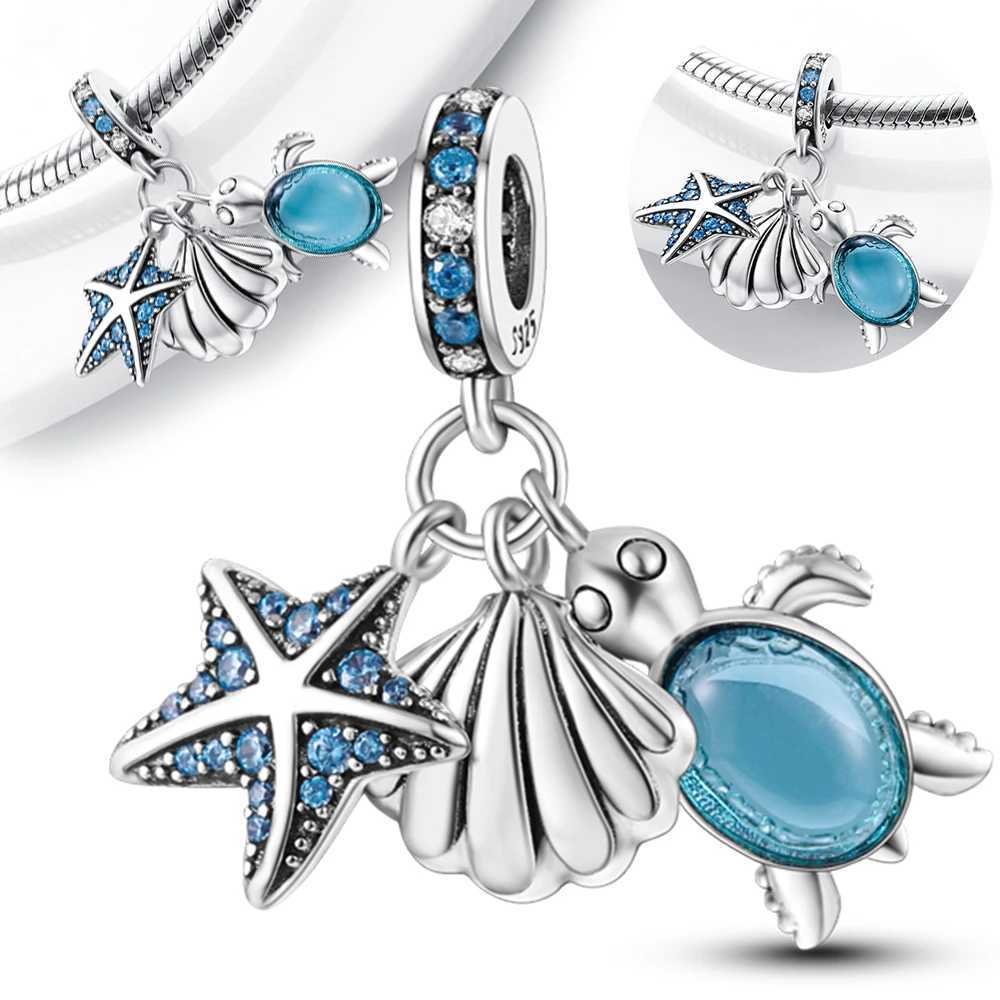 925 Sterling Silver Dolphin Pendant Fits Charms Silver 925 Original Bracelet for Jewelry Making XJ250607