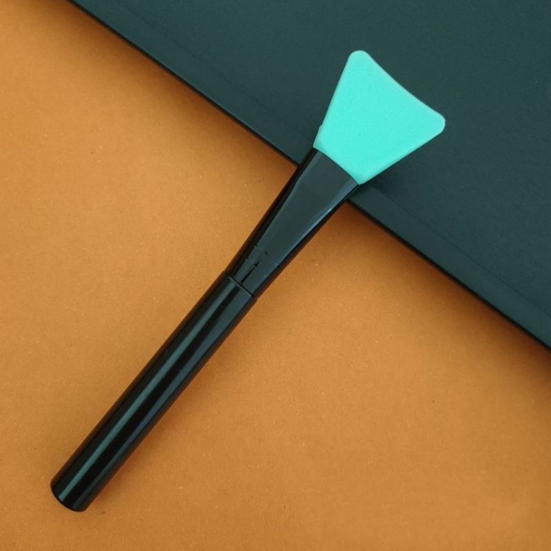 face Facial brush Silicone mask brushes cleaning tool black handle