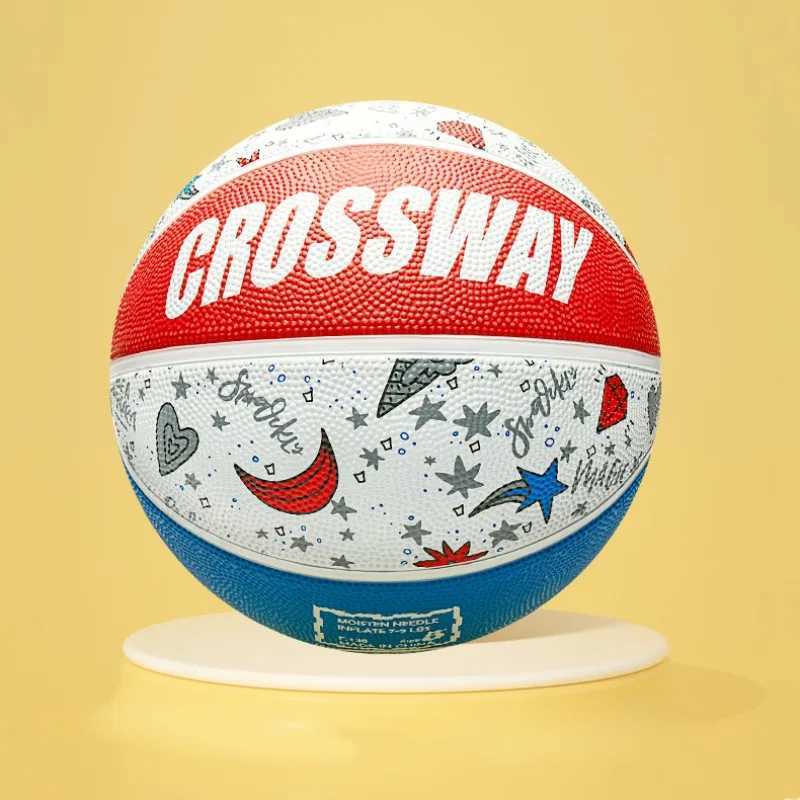 Size 5/6 Basketball Rubber Wear-resistant Good Hand Feel Indoor Outdoor Training Ball Explosion Proof Anti-slip Match Basketball XJ250606