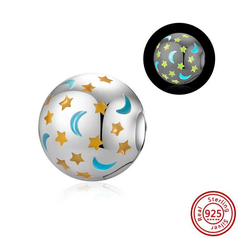 New 925 Sterling Silver Colorful Shiny Round Flower Evil Eye Charms Beads Fit Pantaro Bracelet Original Jewelry Pendants Gift XJ250607