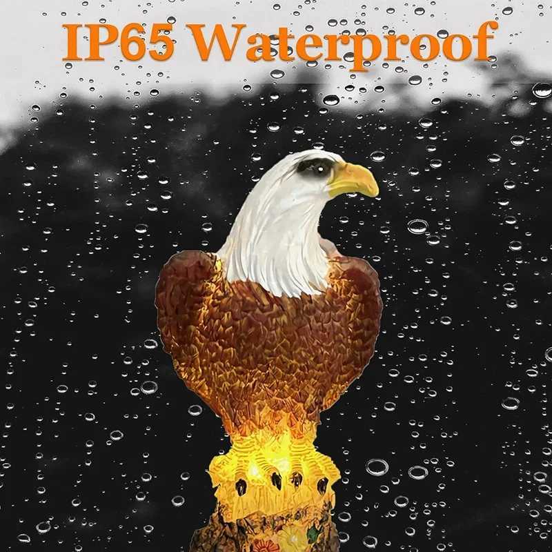 1Pack Solar Garden Lights Outdoor Eagle Solar Garden Stake Light Waterproof LED Light For Garden Patio Lawn Walkway Decoration XJ250606