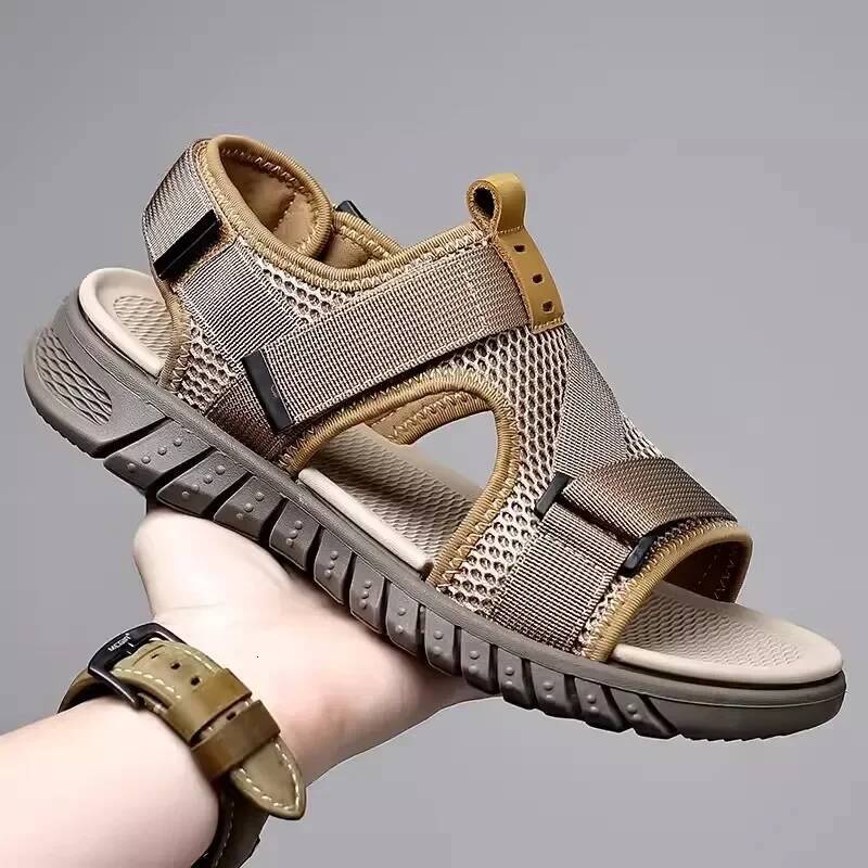 Ddmyoutdoor Sandals Soft Comfortable Non Slip Men High Quality Beach Mens Gladiator Summer Casual Flat Shoes Outdoor Shoes