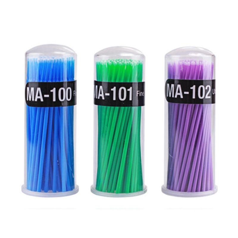 Durable Micro Disposable Eyelash brushes Extension Private Label Individual Applicators Mascara Brush For Women