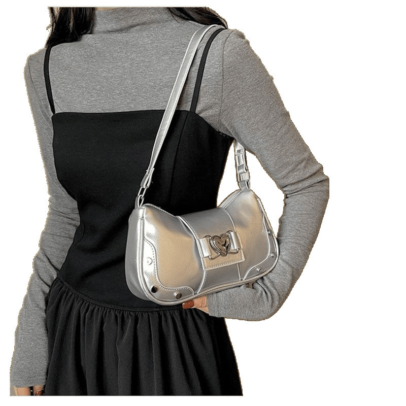 New Style Heart Sweet Cool Girl Hot Girl Underarm New Versatile Niche Design High-end Single Shoulder Crossbody Bag New Free Delivery Designer Bag