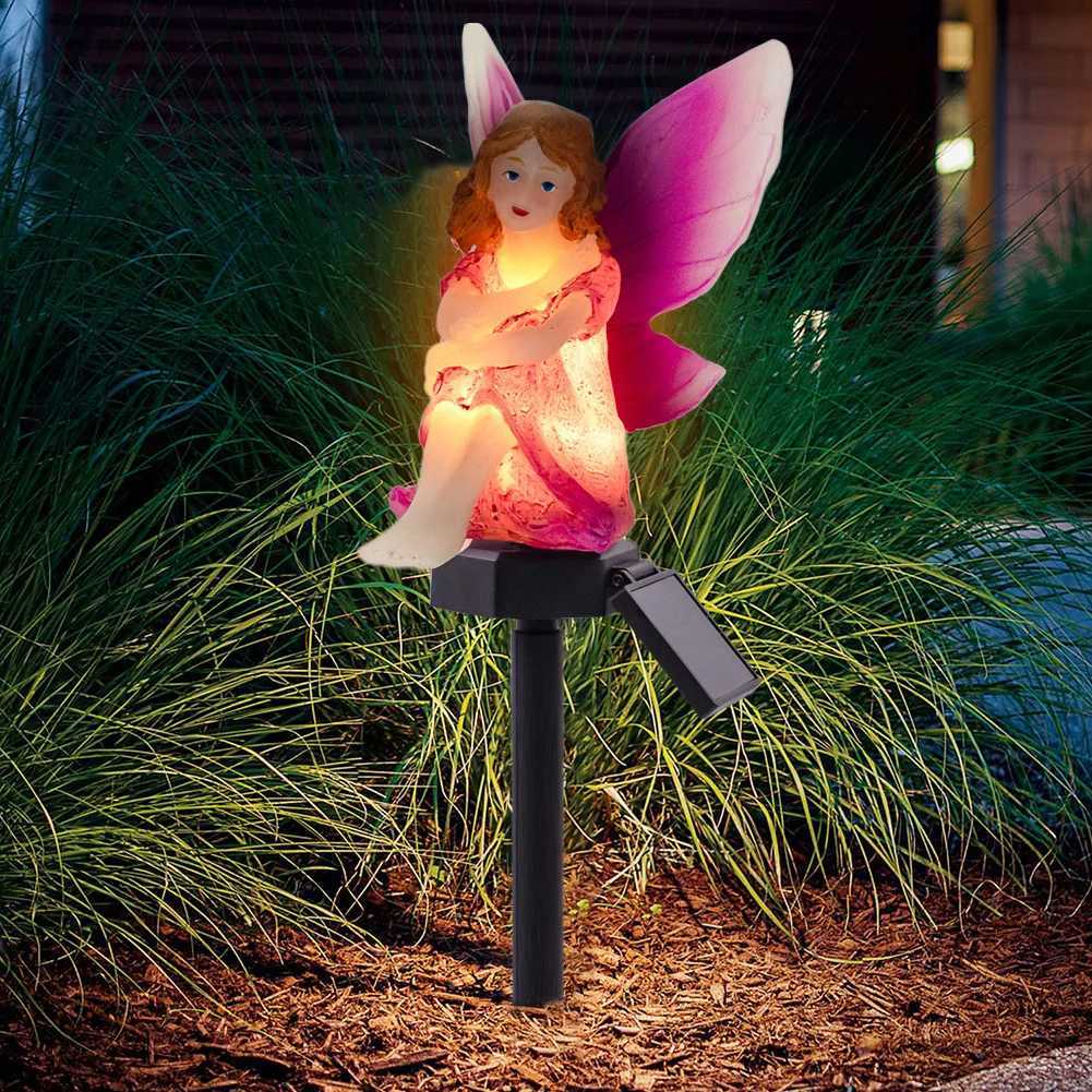 LED Solar Flower Fairy Light Outdoor Waterproof Hanging Light Lawn Stakes Lamps for Home Garden Courtyard Festival Decoration XJ250606