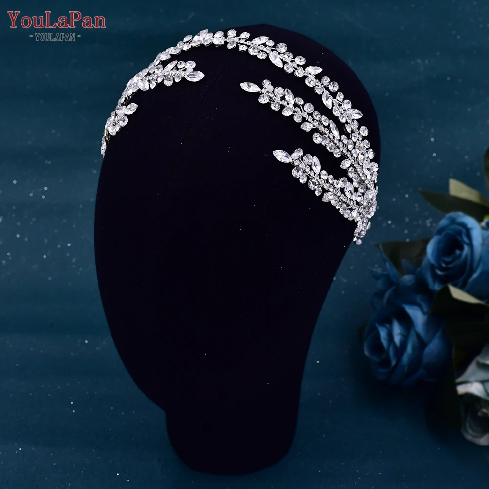 YouLaPan HP496 Rhinestone Bridal Headband Bohemian Bridal Hair Accessories Woman Headpiece Wedding Hair Accessories Bride Tiara 250529
