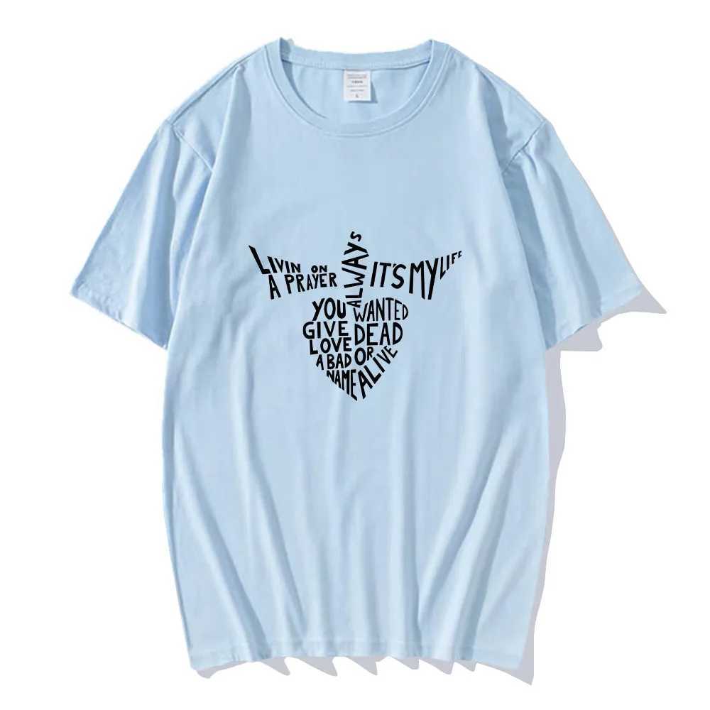 BonJovi T-shirts Funko Pop Gothic Aesthetic Men/Women Tee-shirt Summer 00% Cotton Round Neck T-shirt Mens Casual Clothing W250607