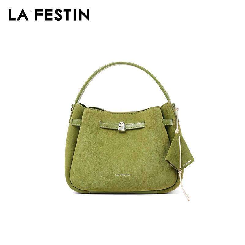 LA FESTIN Original brand 2025 New Suede Handbag Women Fashion Designer Shoulder Lady Wallet High End Bag