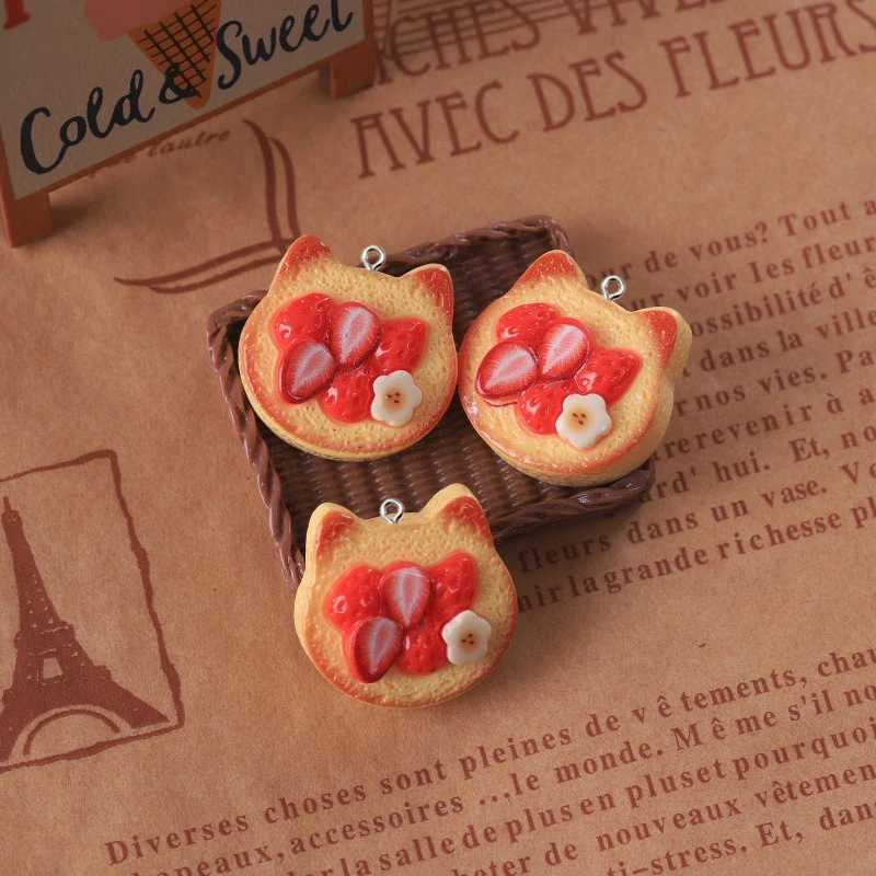10Pcs Cute Rabbit Bear Bread She Resin Charms Animal She Toast Cookies Pendants for Earrings Keychains DIY Jewelry Making XJ250607
