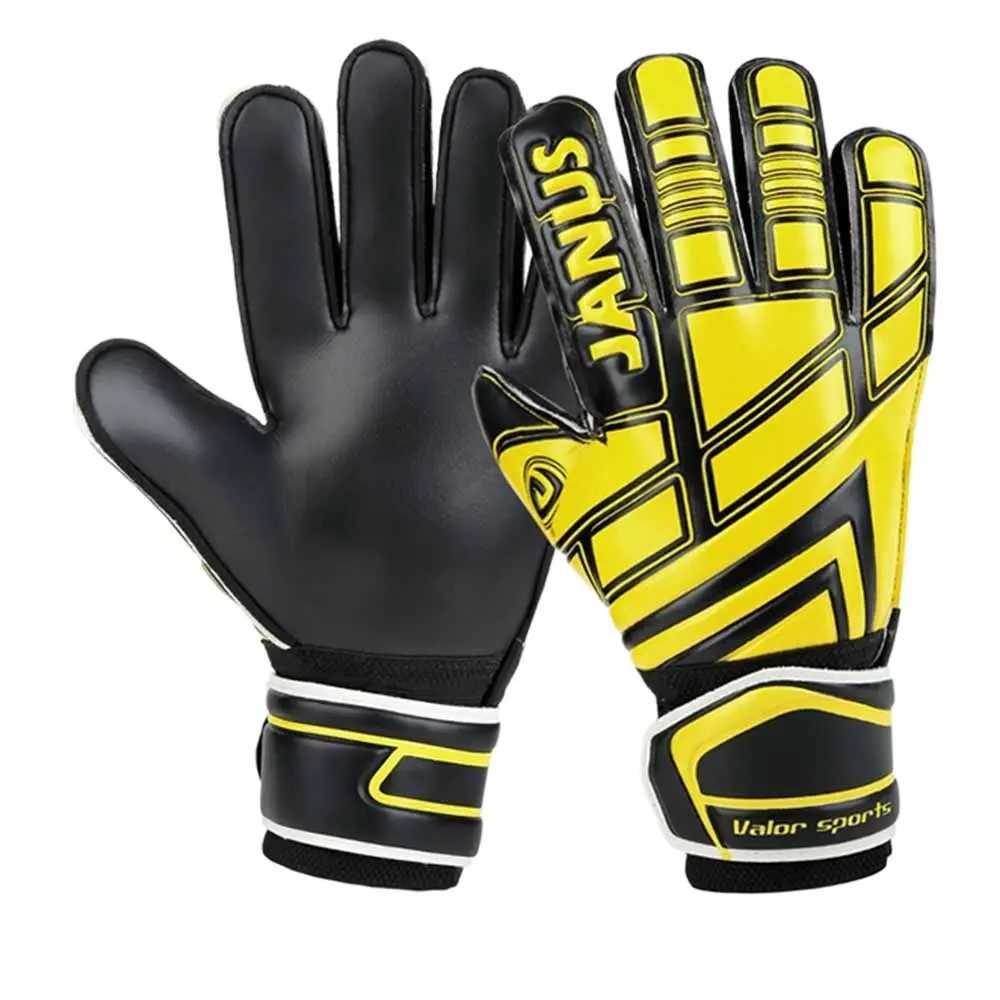 Finger Protection Goalie Gloves Wear-Resistant Colorful Latex Soccer Gloves Durable PU Football Goalkeeper Gloves XJ250606
