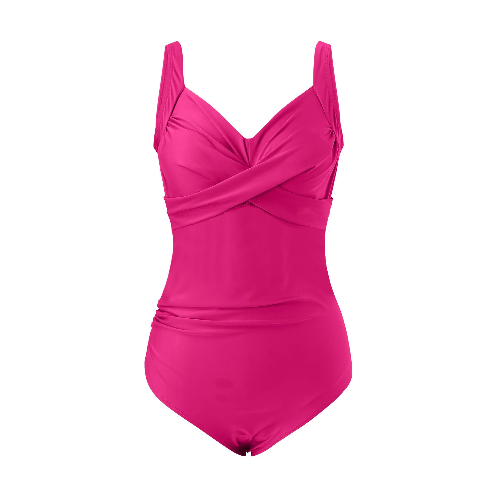 Fashion Ruched Beach Swimsuit Removable Chest Pad Swimming Suit Sexy Sport Swimwear Bather Bathing 250530