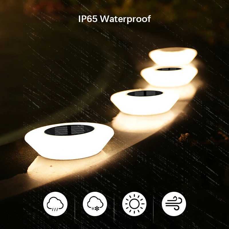 1/2Pack Solar Ground Lights Waterproof Outdoor Landscape Light 360 LED Lawn Lamp for Garden Pathway Yard Deck Camping Decor XJ250606