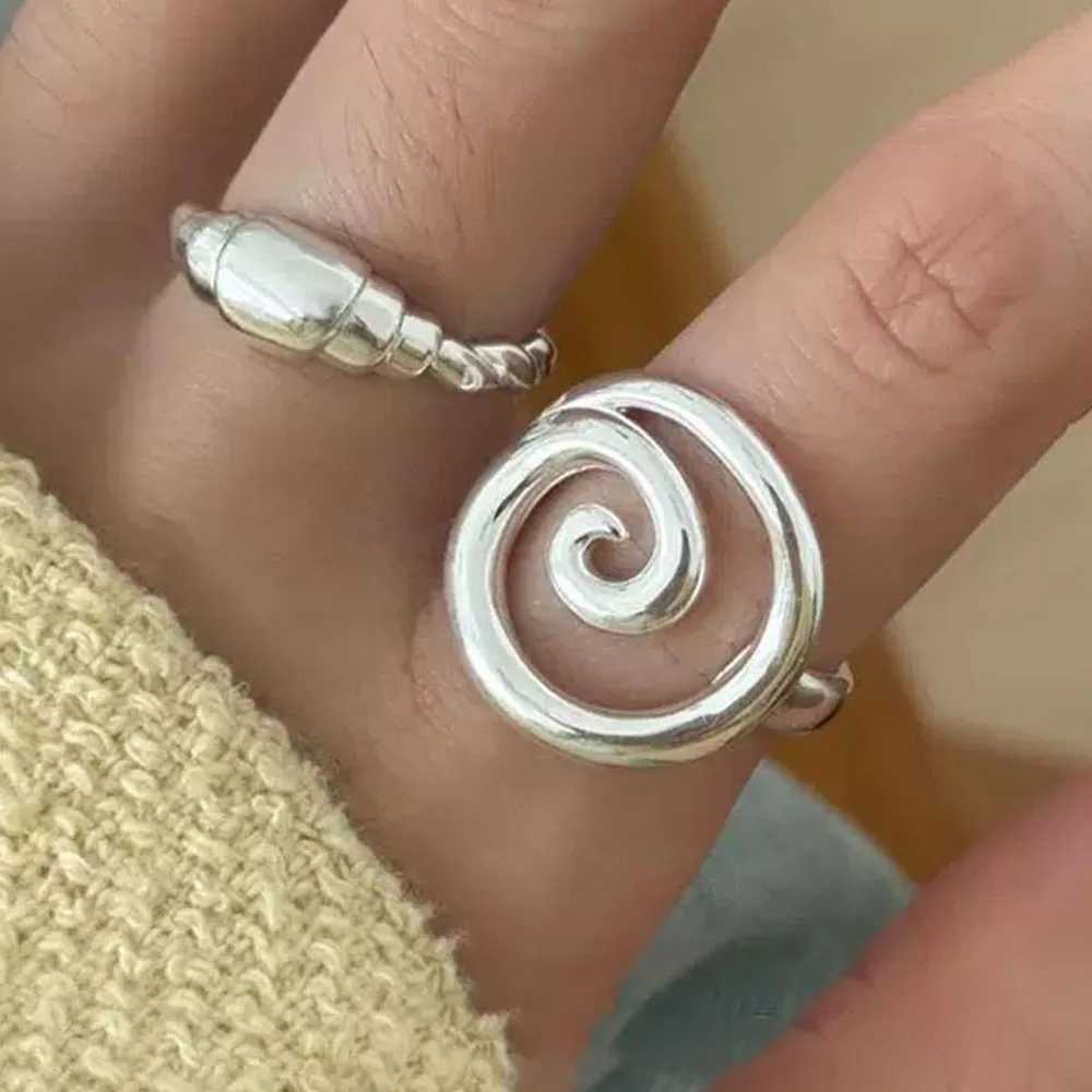925 Sterling Silver Rings for Women Couple Minimalist Handmade Simple Round Line Ring Party Jewelry Gift Prevent Allergy XJ250606