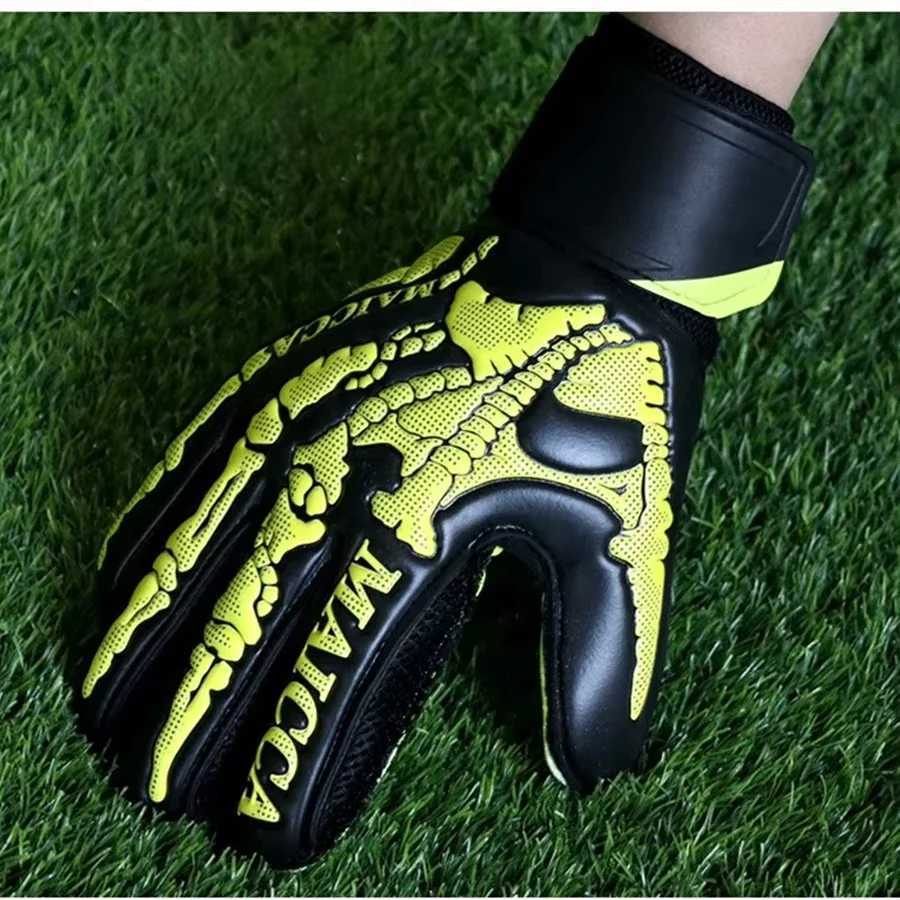 Adult Child Soccer Professional Goalkeeper Gloves Thicken Latex Soft Football Goalie Goal Keeper Glove 5 Finger Save Protection XJ250606