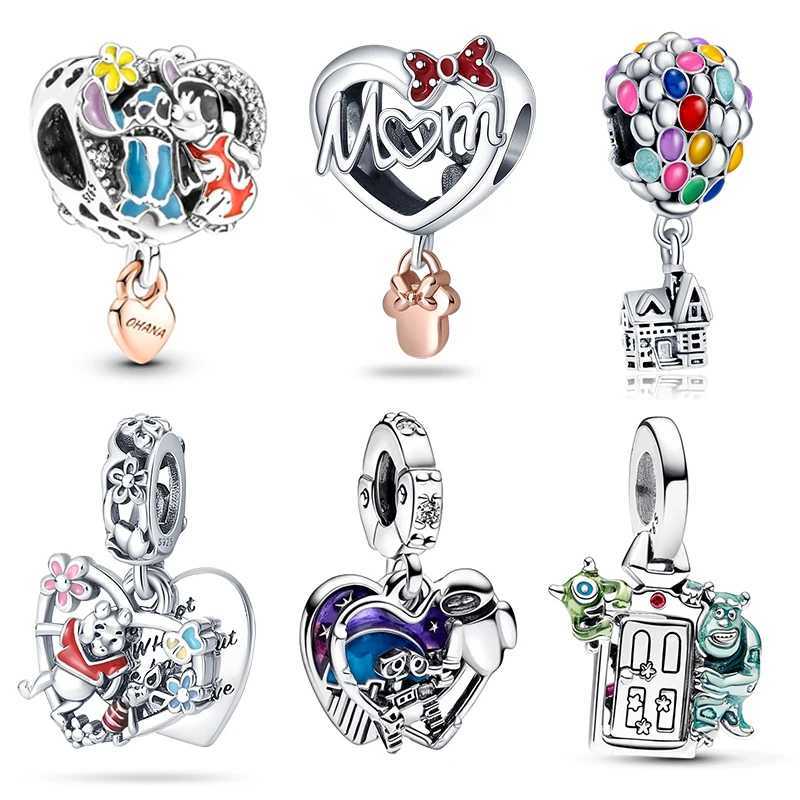Hot Sale 925 Silver Balloon Robot Monster Skull Charm Beads Fit Original DIY Bracelets Pendant Luxury Birthday Gifts Jewelry XJ250607