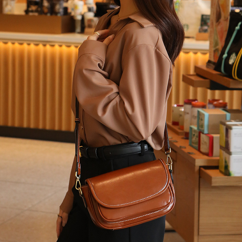 Free Shipping, Niche Women's Handbag For Summer 2025 Designer Trendy Soft Leather Small Square Bag Luxurious Retro Single Shoulder Crossbody Bag
