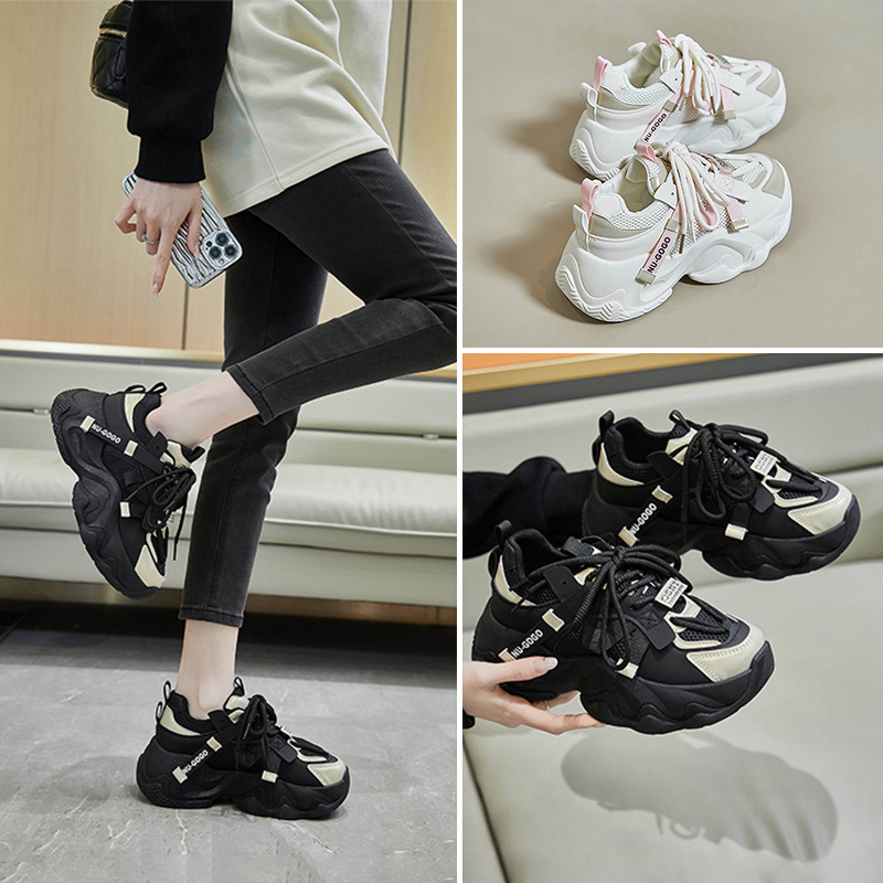 womens trainers running shoes designer sneakers fashion outdoor lace-up tennis white black breathable mesh comfortable women platform daddy shoes free