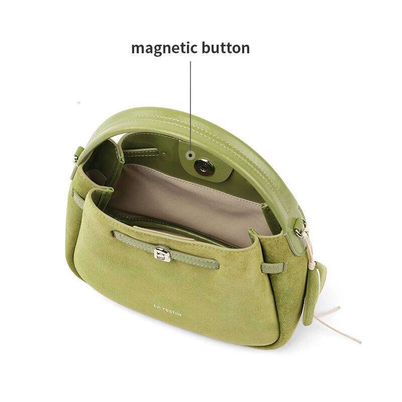 LA FESTIN Original brand 2025 New Suede Handbag Women Fashion Designer Shoulder Lady Wallet High End Bag