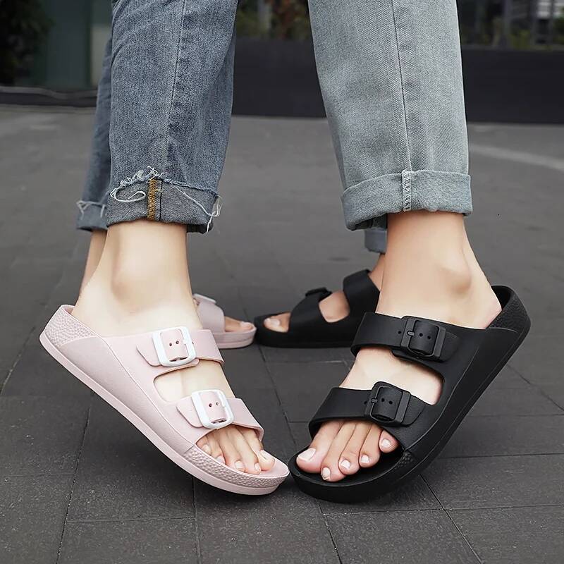 Ddmyoutdoor Summer Adjustable Soft Brand Slippers Women Flat EVA Slipper Lightweight Original Men Flip Flop Unisex Sandals Shoes Beach outdoor shoes