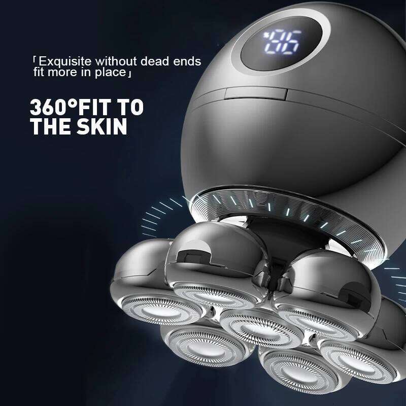 RESUXI 5 In 1 Electric With Charging Base Men's 7D Floating Beard Hair Trimmer Clipper Shaver Waterproof Shaving Hine