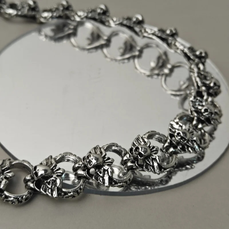 Dark punk Style Skeleton Pants Chain Mens Waist Minimalism Accessories Hip Rock y2k Key Chain Produce Wholesaler 250530