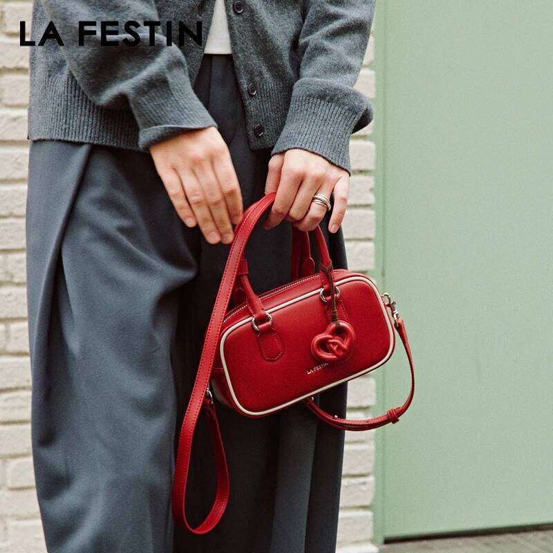 LA FESTIN Original Brand Women's Bag 2025 New Shoulder Fashion Hand Ladies Leather Crossbody Bag Designer Bags