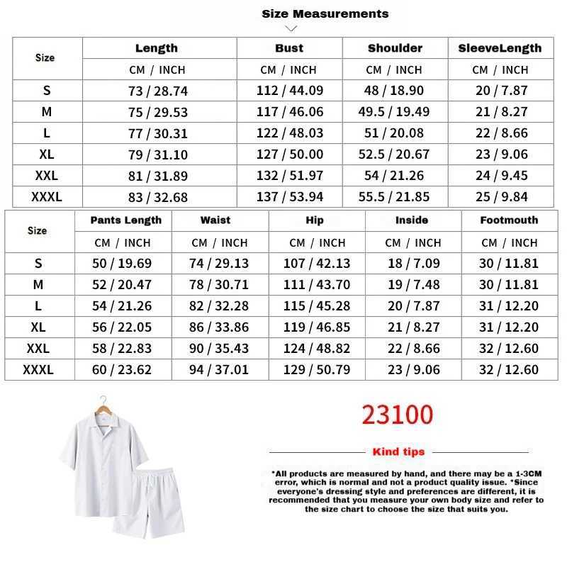 Ice silk cotton linen breathable beachwear for men light luxury casual vacation style set trendy short sleeved plus loose shorts W250609