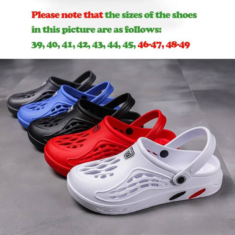 Ddmyoutdoor Summer Beach Sandals Breathable Men Casual Shoe Hole Shoes Light Clogs Home Garden Outdoor Male Flat Slippers Big Size outdoor shoes