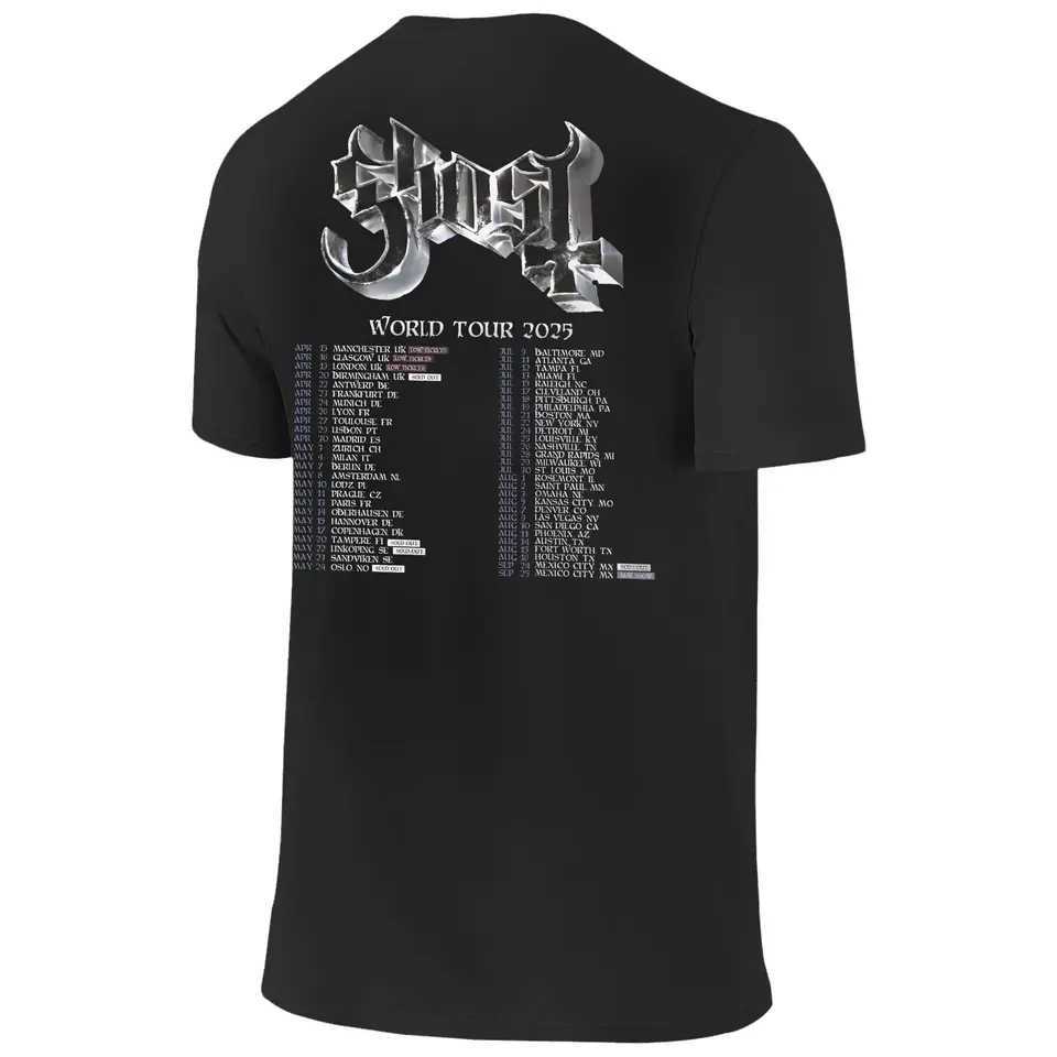 2025 Tour Ghost Band Apparel Shirt Men Women New Skeleta Album Funny Pure Cotton Adult Tops W250607