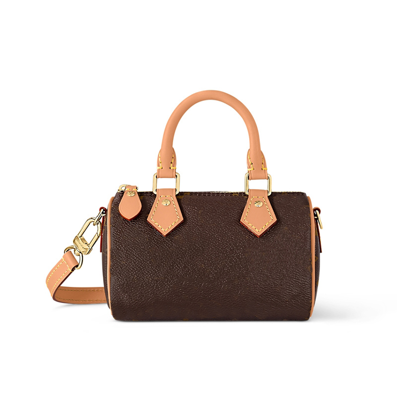 Original Factory Brown Nano Dpeedy Shoulder Bags Women Handmade Stitching Luxury Alternative Designer Inspired Satchel 2026