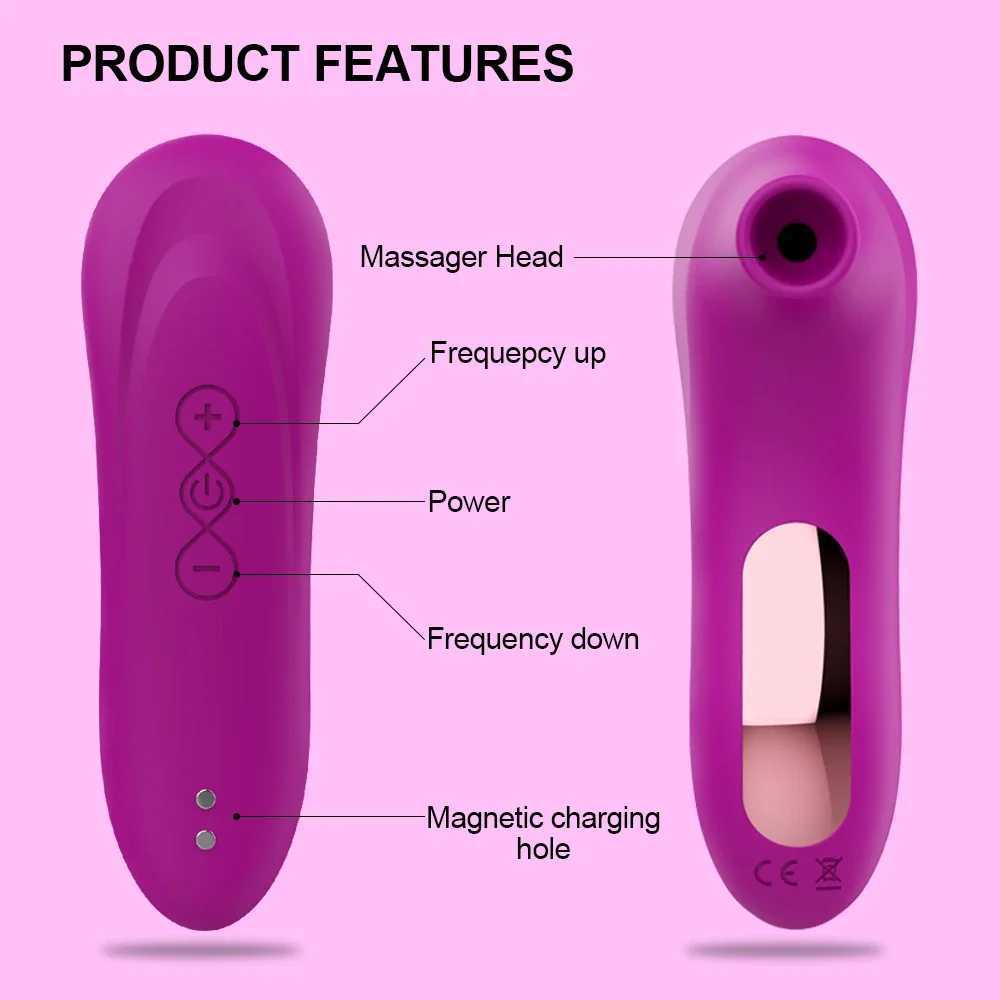Powerful Sucker Vibrator Female Clitoris Sucking Clit Nipple Oral Vacuum Stimulator Massager Sex Toys Adults Goods for WomenXJ250607
