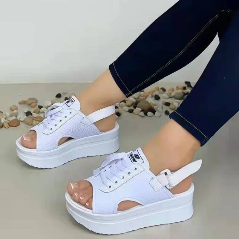 Ddmyoutdoor Platform Female Trend High Heeled Sandals Summer Beach New Open Toe Casual Shoes For Women Pantuflas De Mujer Outdoor Shoes