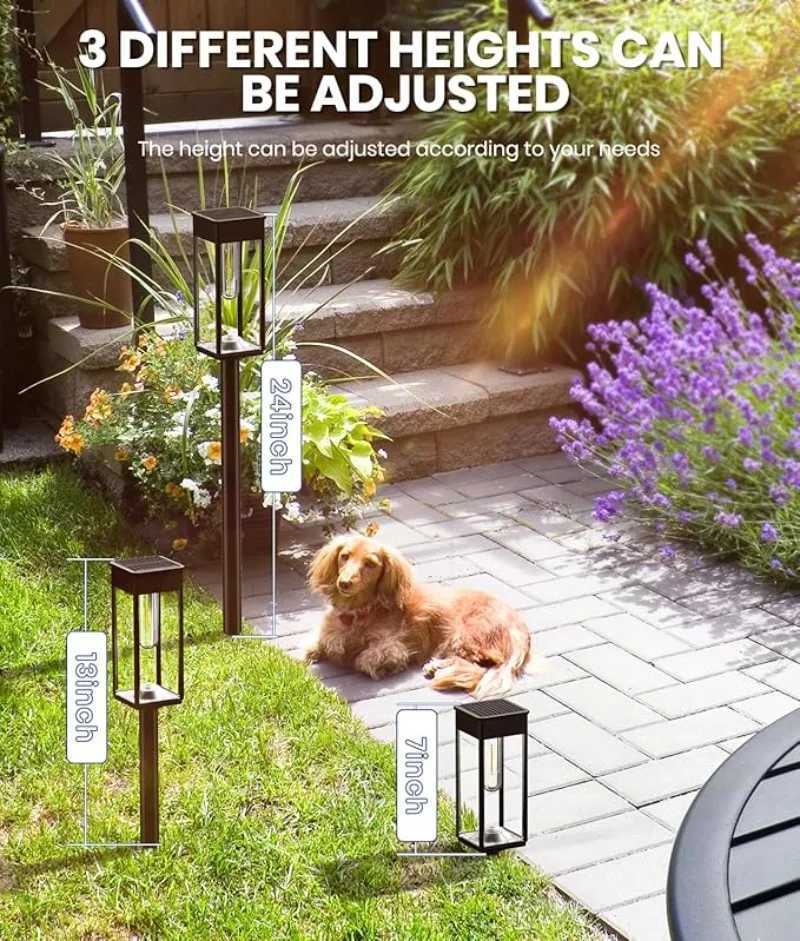 1/2/4 Piece Solar Path Light Outdoor IP65 Waterproof Solar Garden Light Lawn Sidewalk Lane Landscape Lighting Terrace Decoration W250607