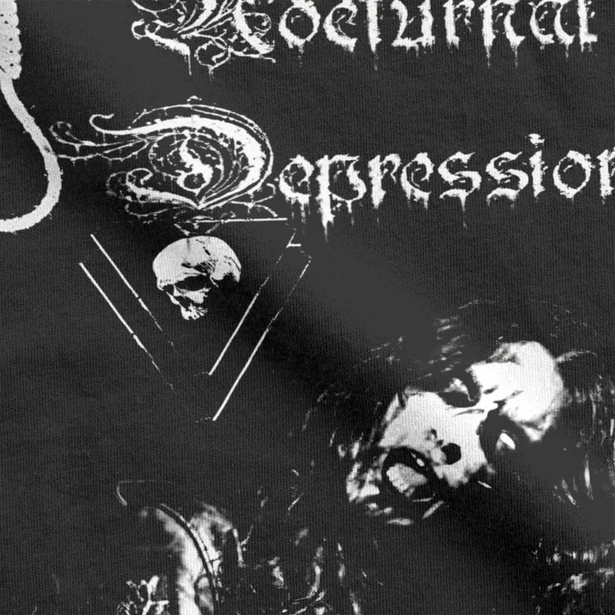 Men Women T-Shirts Nocturnal Depression Vintage 100% Cotton T Shirt Short Sleeve Black Metal Band T Shirt Crew Neck Plus Size X250607