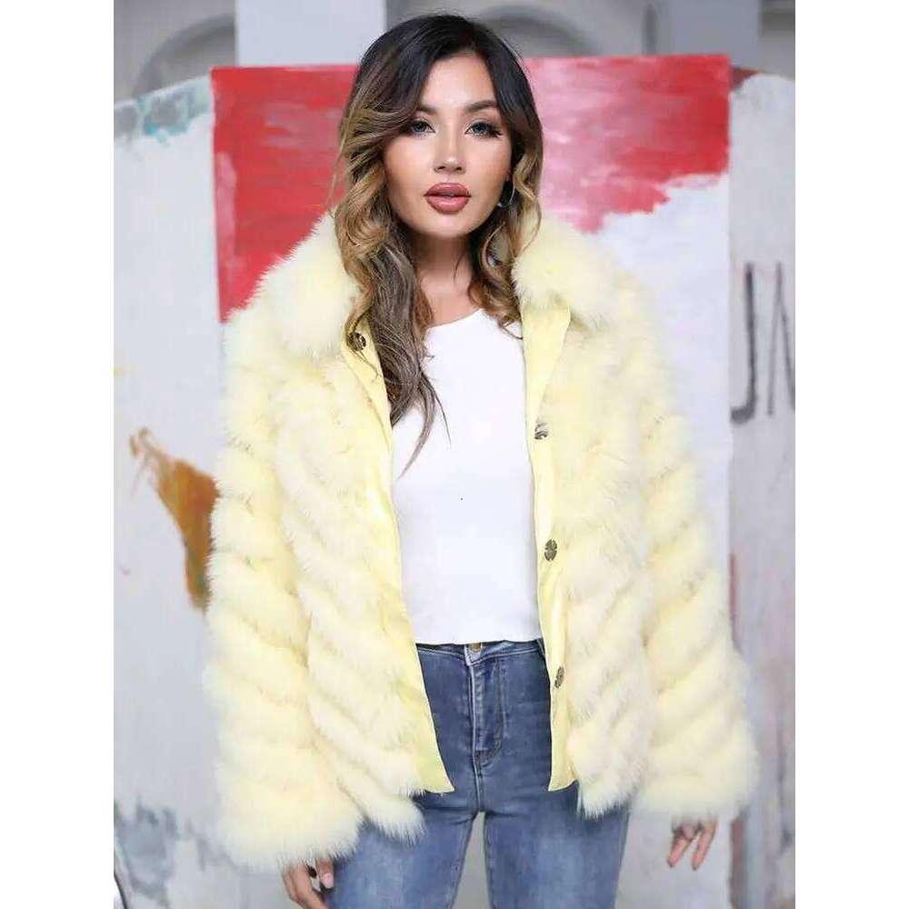MISSJANEFUR Coats Women Reversible 2022 New Fashion Real Fox Fur Two-Way Soft Wholesale Warm Winter Jackets