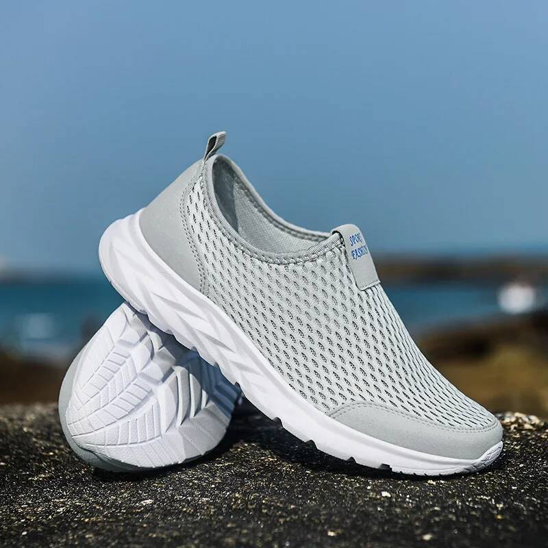 Ddmyoutdoor MAEDEF Men S Sneakers Breathable Mesh Casual Shoes Outdoor Non Slip Big Size Loafers Walking Lightweight Male Tennis Shoes Outdoor