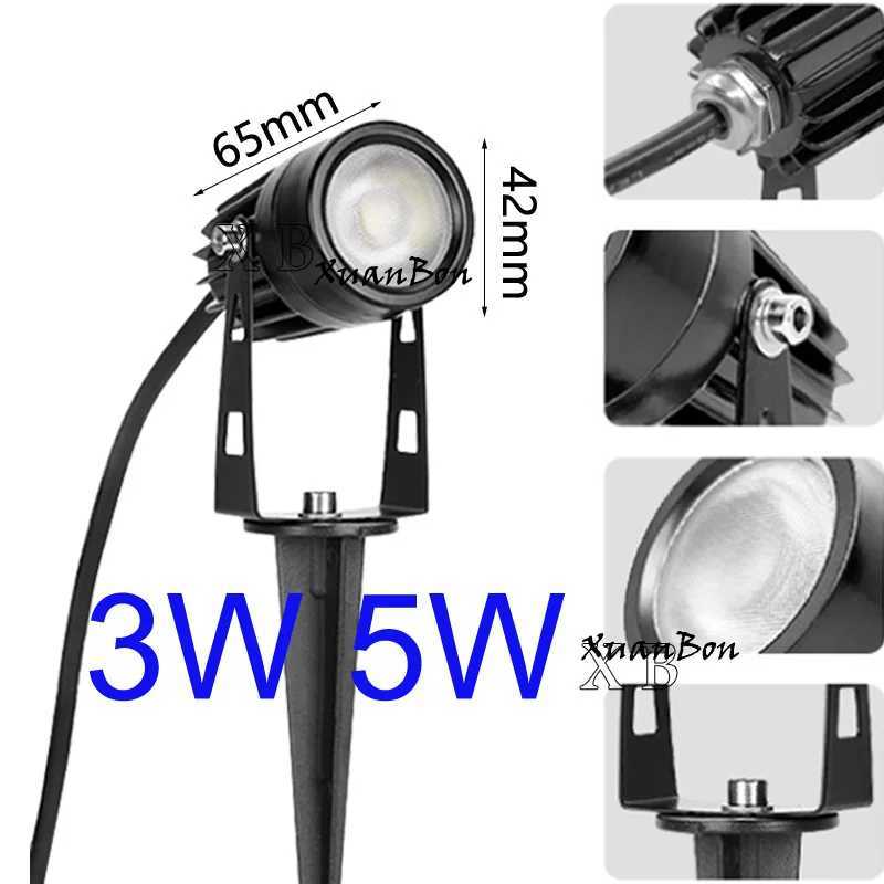 Outdoor Waterproof IP65 LED Lawn Lamp COB Light DC12V AC110V 220V Pathway Garden Spot Bulb 5W 3W Decor Landscape Light W250607