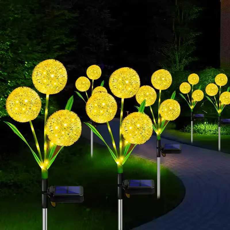 Solar LED Dandelion Lights Outdoor Waterproof LED Lamps dandelions solar garden light Backyard Lawn Landscape Decoration XJ250606