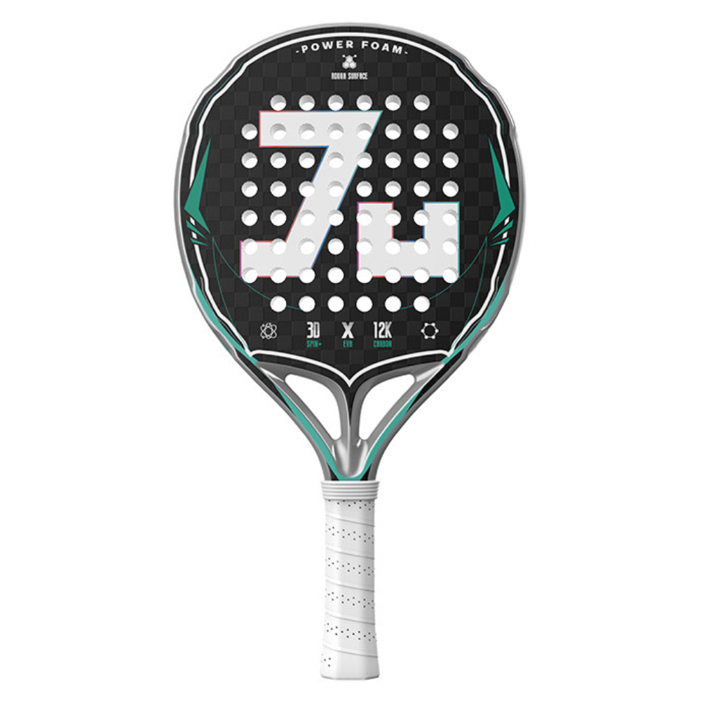 2025 Padel Tennis Racket 12K Carbon Fiber EVA Memory for Beginner High Quality Balance Padel Paddle Round Shape Padel Racquets