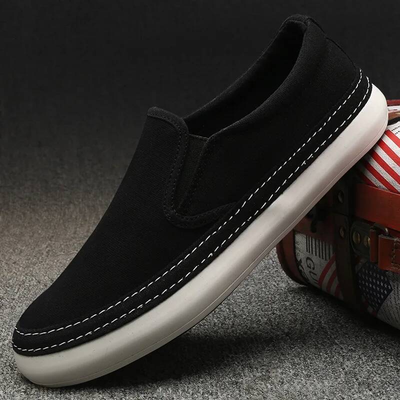 Ddmyoutdoor Men S Casual Breathable Canvas Lightweight Vulcanized Soft Flat Shoes Outdoor Sneakers Loafers Outdoor Shoes
