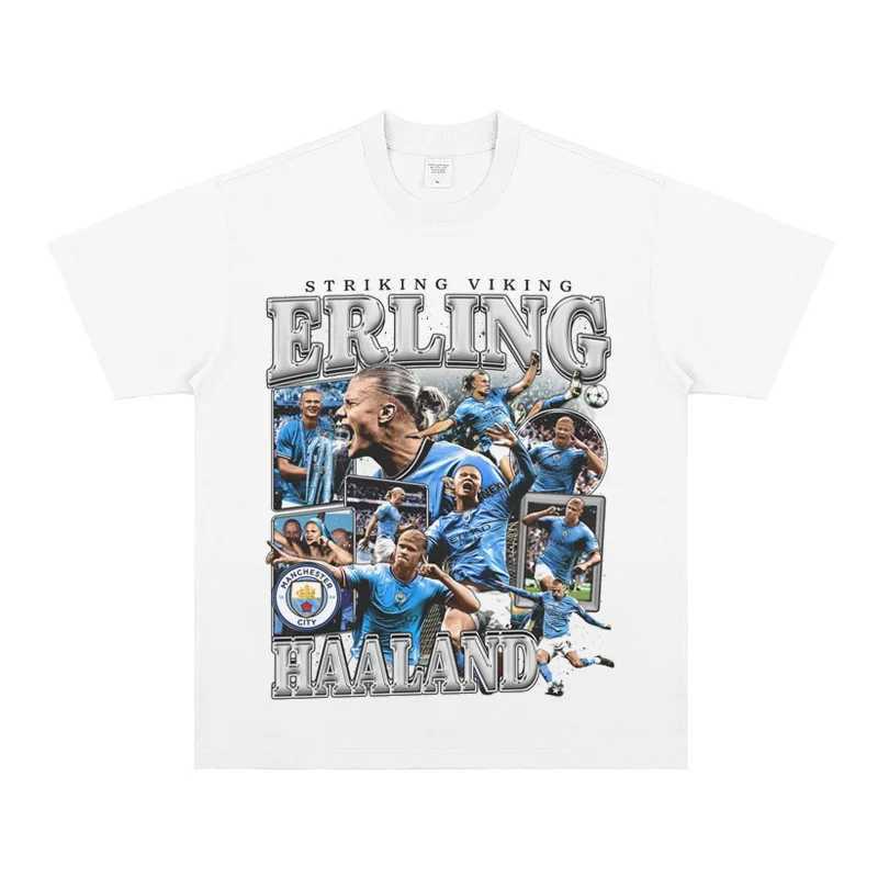Erling Haaland Short Sleeve Erling Haaland T Cotton Breathable T-Shirt Top Comfortable Breathable X250607