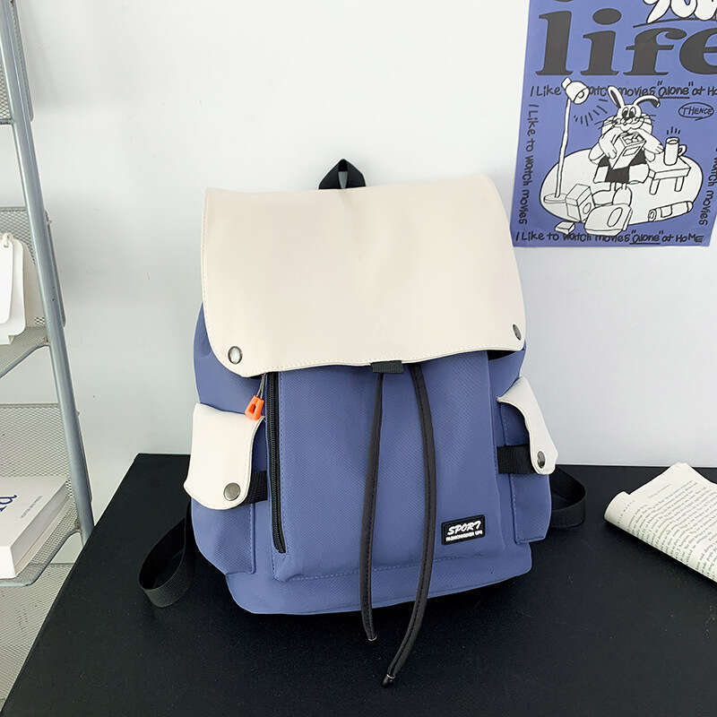 Campus Backpack for Male College Students, Simple and Versatile, Large Capacity Travel Bag, Lightweight Female High School Students Laptop Backpack, T