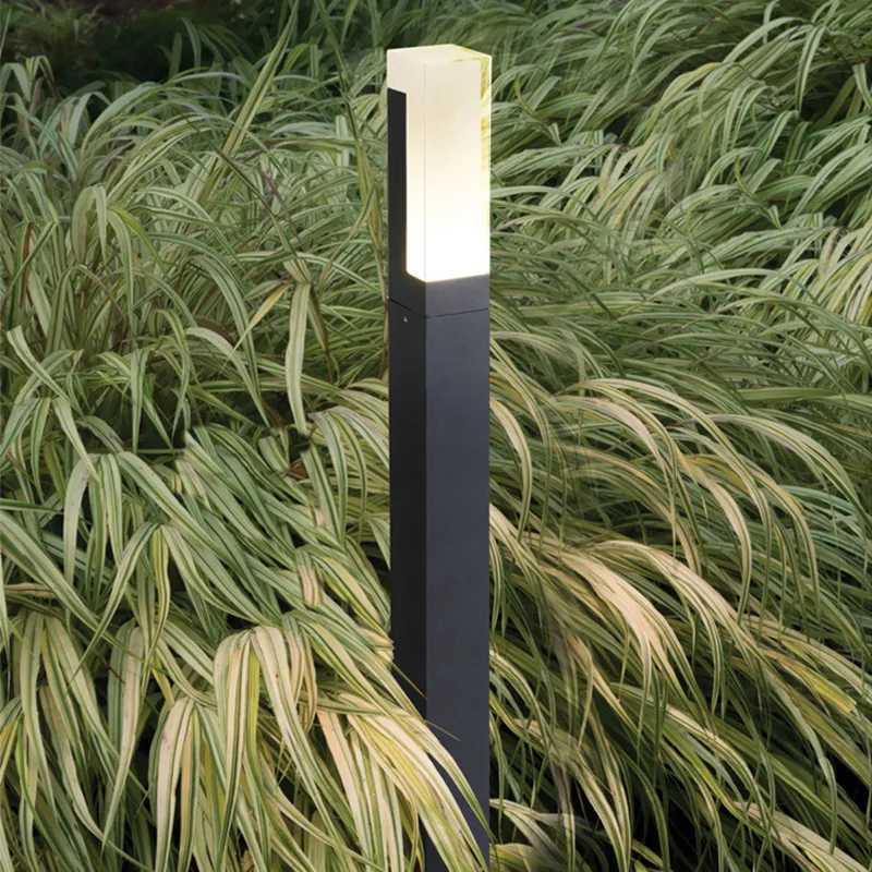 Modern minimalist square garden villa park landscape lights LED IP65 cylindrical lawn lights outdoor waterproof courtyard lights W250607