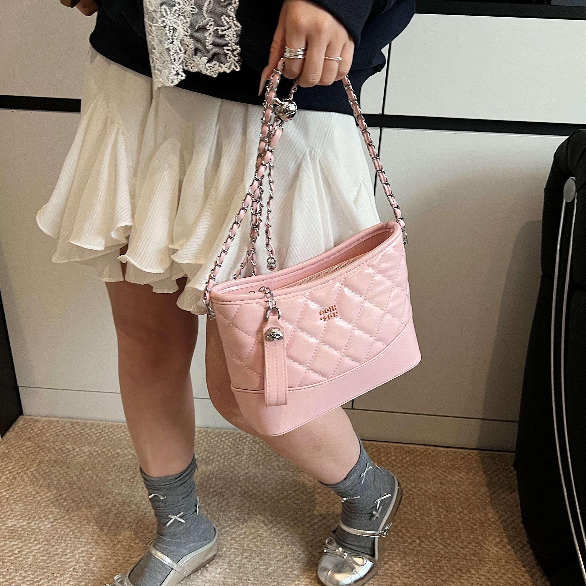designer Large Capacity Bag for Women 2025 Spring Summer New Trend Quilted Chain Shoulder Crossbody Bag Versatile Simple Underarm Bag