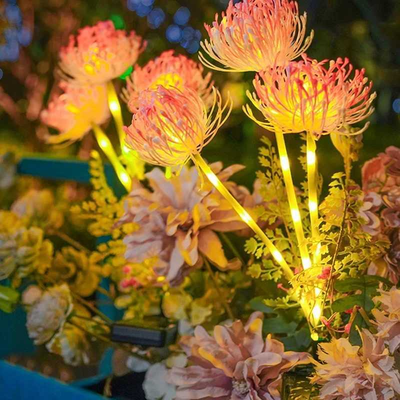 Garden Summer External Solar Lights Eternal Flower Sunflower LED Solar Lawn Lamp Festival Outdoor Wedding Camping Party DecorationXJ250606