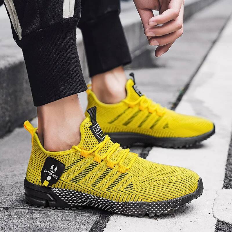 Ddmyoutdoor MAEDEF Classic Fashion Men Sneaker Casual Sport Tennis Shoe Summer Lightweight Breathable Lace Up Outdoor Running Sneakers Outdoor Shoes