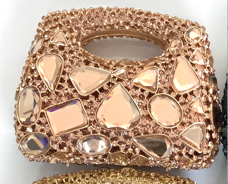 XIYUAN Crystal Clutch Purse Women Luxury Evening Bags Party Diamond Shoulder Bags Cocktail Rhinestone Handbags Red Gem Purses