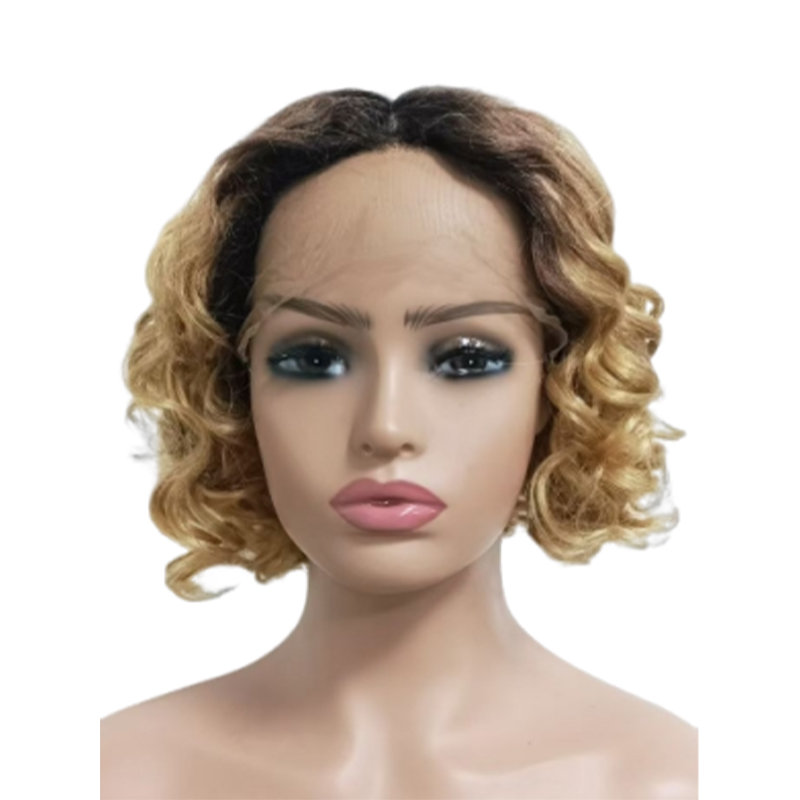 Short women's wig, high-quality wig cover with texture