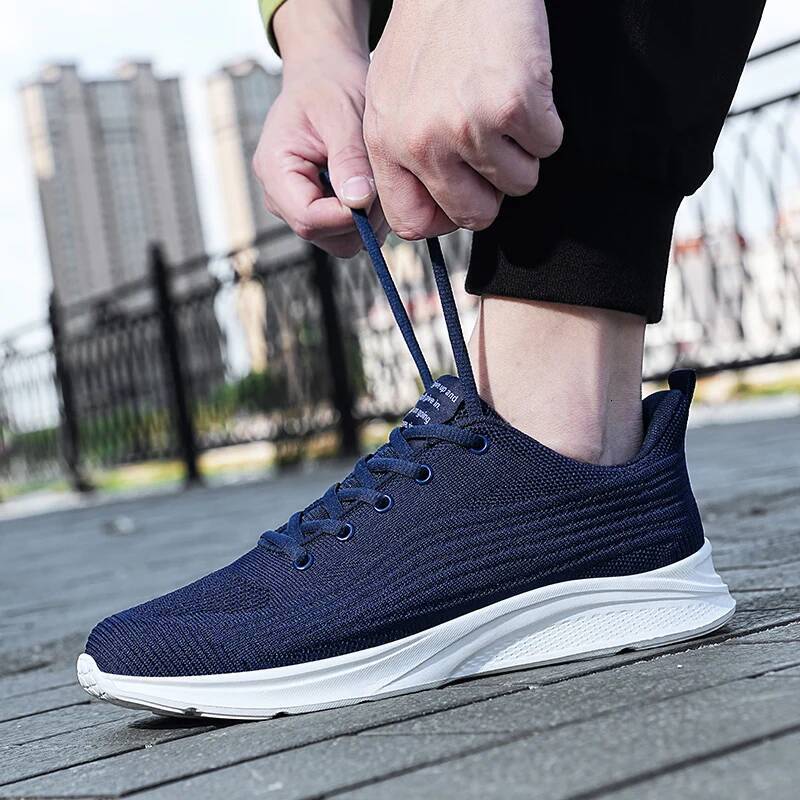 Ddmyoutdoor Loafers Summer Sports Outdoor Casual Lace Up Running Fashionable Mesh Men S Breathable Tennis Shoes Outdoor Shoes